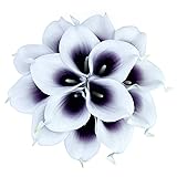 ZGPEPEXIA 15 Pcs Real Touch Calla Lily Artificial