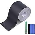 Lypumso Matte Black Vinyl Wrap Tape Roll, 2 Inch x 30ft Self-Adhesive Black Out Chrome Delete Tape with Tool Kit Air Release Adhesive Detailing Wrap DIY Car Door Sill Window Trim Edge Guard Protective