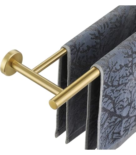 GROHE 40308EN3 Atrio Double Towel Bar, Brushed Nickel - Amazon.com