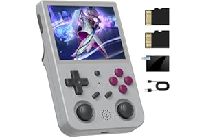 CINTWOR RG353VS Retro Linux System Video Handheld Game Console 3.5" IPS Screen RK3566 64bit Game Player 64G TF Card Built-in 4450 Classic Games Bluetooth 4.2 and 5G WiFi