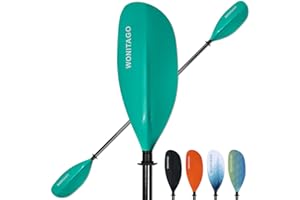 WONITAGO Kayak Paddle Carbon Fiber Shaft and Reinforced Nylon Blade, Adjustable Kayaking Oars, 3 Piece, 230-250 cm/90-98 Inches,210-230 cm/82-90 inches