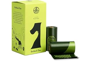 &earth Poop Bags for Dogs, Leak-Proof, Extra Thick, Fig-Scented Waste Bag Refill Rolls, 9x13 Inch, 120 Count