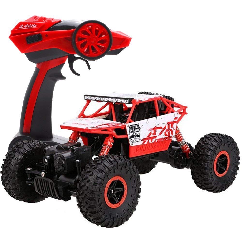 red remote control monster truck