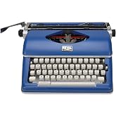 Royal 79106B Classic Manual Typewriter (Blue) | Metal construction, 88 characters, wide carriage, portable design