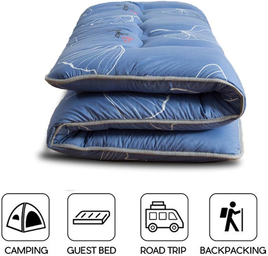 ZDiane Traditional Japanese Floor Futon Mattresses, Tatami Mattress Pad with Leaf Vein Pattern Soft Thick Foldable Tatami Floor Mattress Breathable Futon,120x200cm(47x79inch)