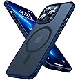 TORRAS Magnetic Designed for iPhone 12 Pro Max Case, [Military Grade Drop Tested] [Compatible with MagSafe] Shockproof Translucent Hard Back Soft Slim Protective Case for iPhone 12 Pro Max, Blue