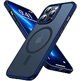 TORRAS Magnetic Designed for iPhone 13 Pro Max Case, [Military Grade Drop Tested] [Compatible with MagSafe] Shockproof Translucent Hard Back Soft Slim Protective Case for iPhone 13 Pro Max, Blue