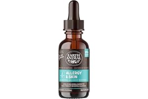 Earth Animal Apothecary Liquid Supplement - Allergy & Skin Herbal Remedies for Dogs & Cats - 2 fl oz