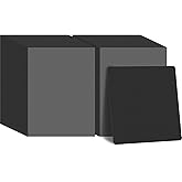 TaoBary 200 Pcs Disposable Paper Bar Coasters Bulk, 4 Inch Cardboard Coasters Square Blank for Drinks DIY Crafts Wedding (Black)