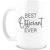 Hogg Best Officiant Ever Mug, 15 oz Ceramic Coffee Cup, Best Officiant Ever Gift, Wedding Coffee Mugs, Wedding Gifts, Party Favors, Just Married Thank You Items