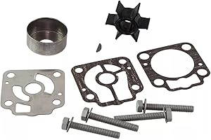 MARKGOO 3C8-87322-3 Water Pump Impeller Repair Kit for Nissan Tohatsu Outboard 40 50 HP TLDI Boat Motor Engine Parts Replacement Mercury Mariner 853792A3 853792A10 3C8873223 3C8873223M 3C8873220