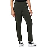 Briggs New York Womens Super Stretch Millennium Welt Pocket Pull on Career Pant (Average & Short & Tall Length)
