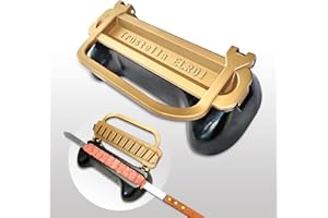 Premium Aluminum Trustella Kebab Maker | Create Flawless, Professional Skewers | Heavy-Duty, Non-Stick, Food Grade Teflon Coating, Easy Clean | The Ultimate BBQ Companion for Home Chefs (Gold)