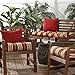 Greendale Home Fashions Indoor/Outdoor Chair Cushion, Roma Stripe,20-Inch