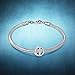 925 Sterling Silver CZ Cross Charms with God All Things are Possible Fit European Snake Bracelets