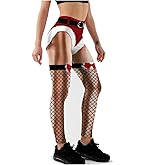 Women's Christmas Compression Yoga Pants, Funny Sports Tights, Red, Green, High Elasticity