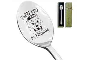 REMIFALA Espresso Patronum Stainless Steel Spoon for Coffee Lovers Bookworms Harry Potter Fans Birthday, Valentine's Day, Christmas Thanksgiving Graduation Housewarming Gifts, Unique Idea Gift