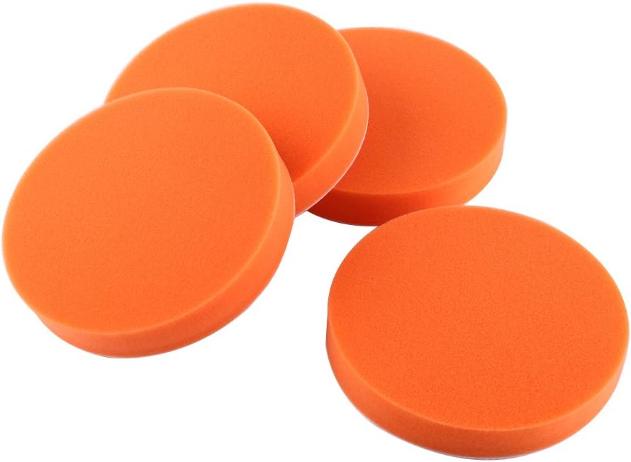 10Pcs 6"(150mm) Sponge Polishing Buffing Waxing Pad Kit Tool for Car Polisher Buffer Orange