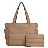TOPDesign Puffer Tote Bag for Women, Lightweight