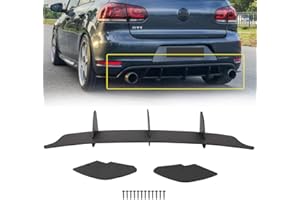otoez Rear Spoiler Compatible with Volkswagen VW Golf 6 VII MK6 GTI Rear Bumper Roof Lip Diffuser Splitter Valance Spoiler