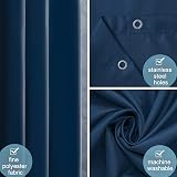 Furlinic Navy Shower Curtain Anti Mould Waterproof 90x180cm Polyester view 5