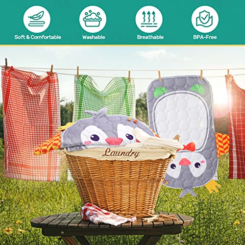 CUTE STONE Baby Play Gym, Piano Kicks Learning Mat for Babies, Musical Activity Center with Lights, Play Mat For Babies 0-24 Months