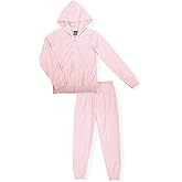 Cheetah Girls 2 Piece Velour Jogger Set, Hoodie and Sweatpants Tracksuit, Sports Outfit