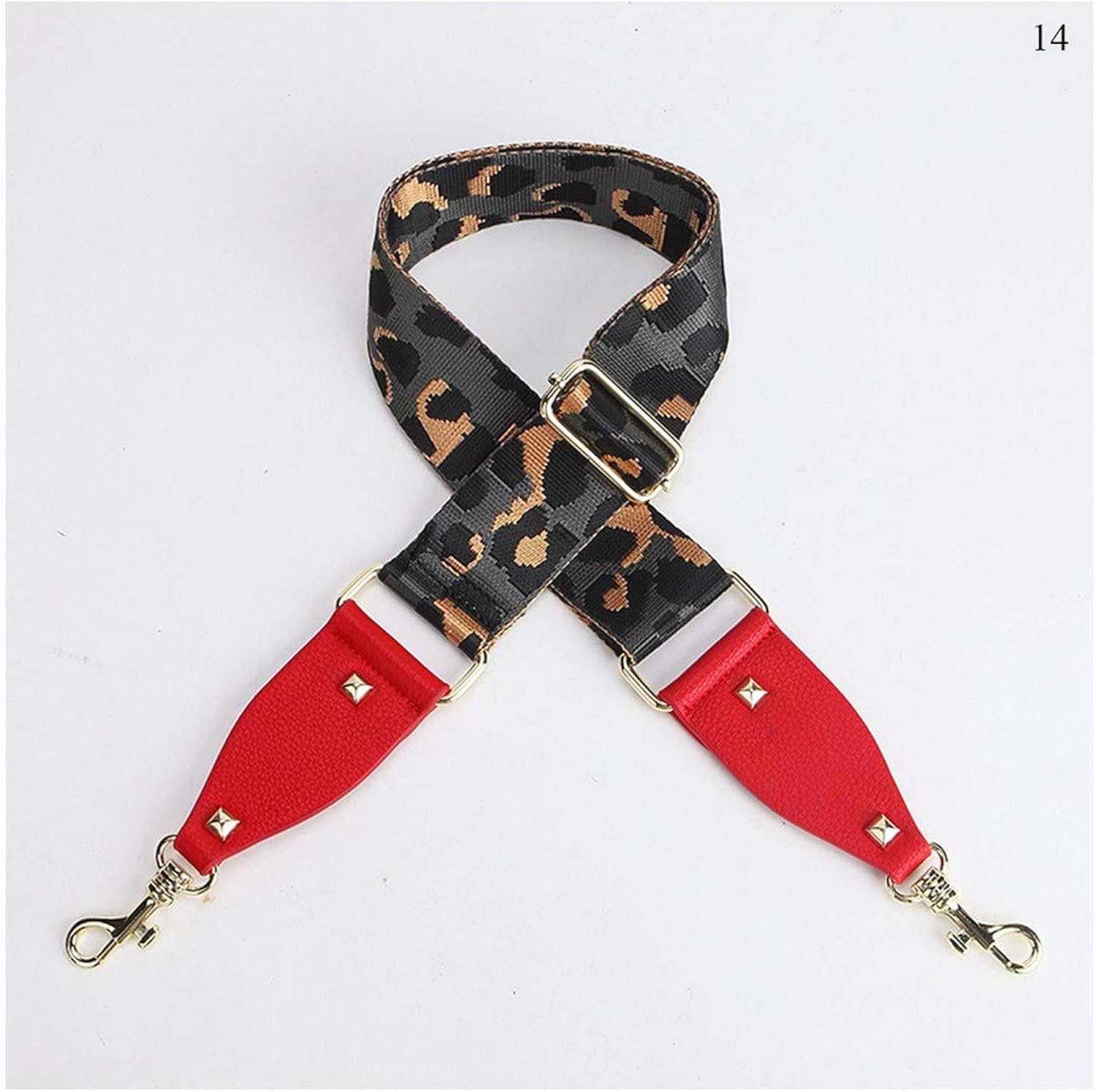 leopard print luggage strap