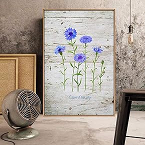 Floating Framed Canvas Wall Art for Living Room, Bedroom Plant Canvas Prints for Home Decoration Ready to Hang - 16x24 inches