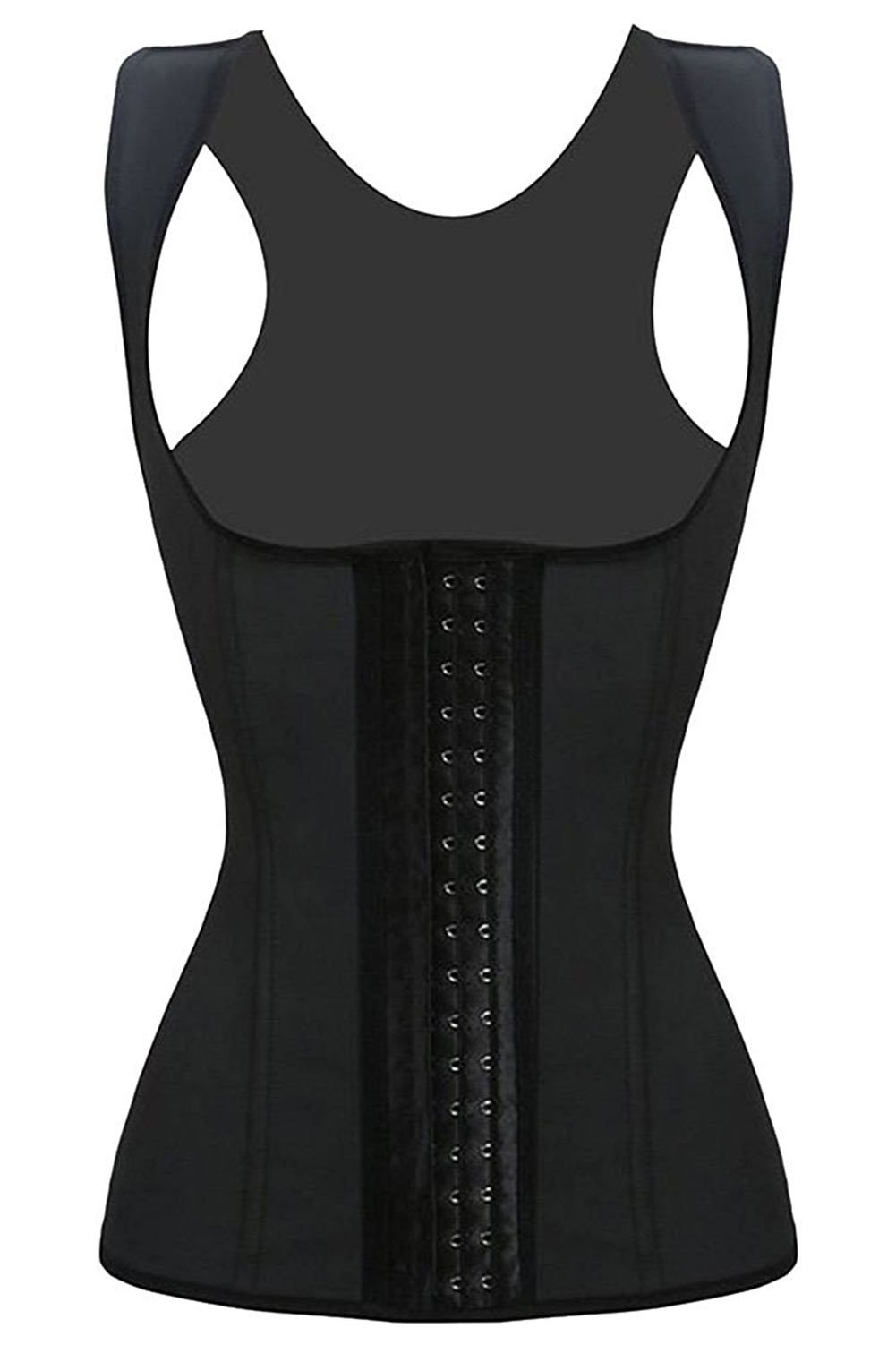 WONDER BEAUTY Women\'s Boned Waist Trainer Underbust Corset Cincher (3XL, Black)