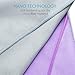 Your Choice 2 Pack Microfiber Travel Sports Camping Hiking Swim Workout Towels Ultra Compact Lightweight Fast Drying Towels Purple and Grey