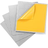 MIMAX Peel-and-Stick Baseplates - Self Adhesive Building Brick Plates - Compatible with All Major Brands - 4 Pack - 10 inch x 10 inch (Light Gray)