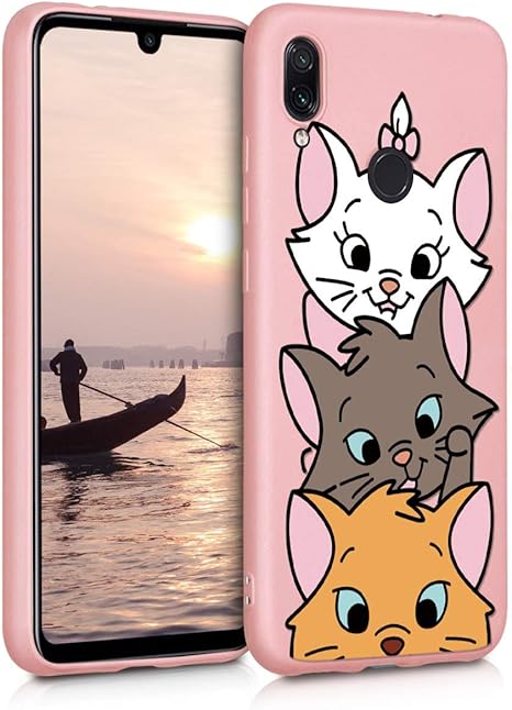 Amazon.com: Eouine for Xiaomi Redmi Note 7 Case, Phone Case Silicone Pink with Pattern Ultra Slim Shockproof Soft Rubber Girl Women Cover Bumper Skin for Xiaomi Redmi Note 7 Smartphone, Cat 1