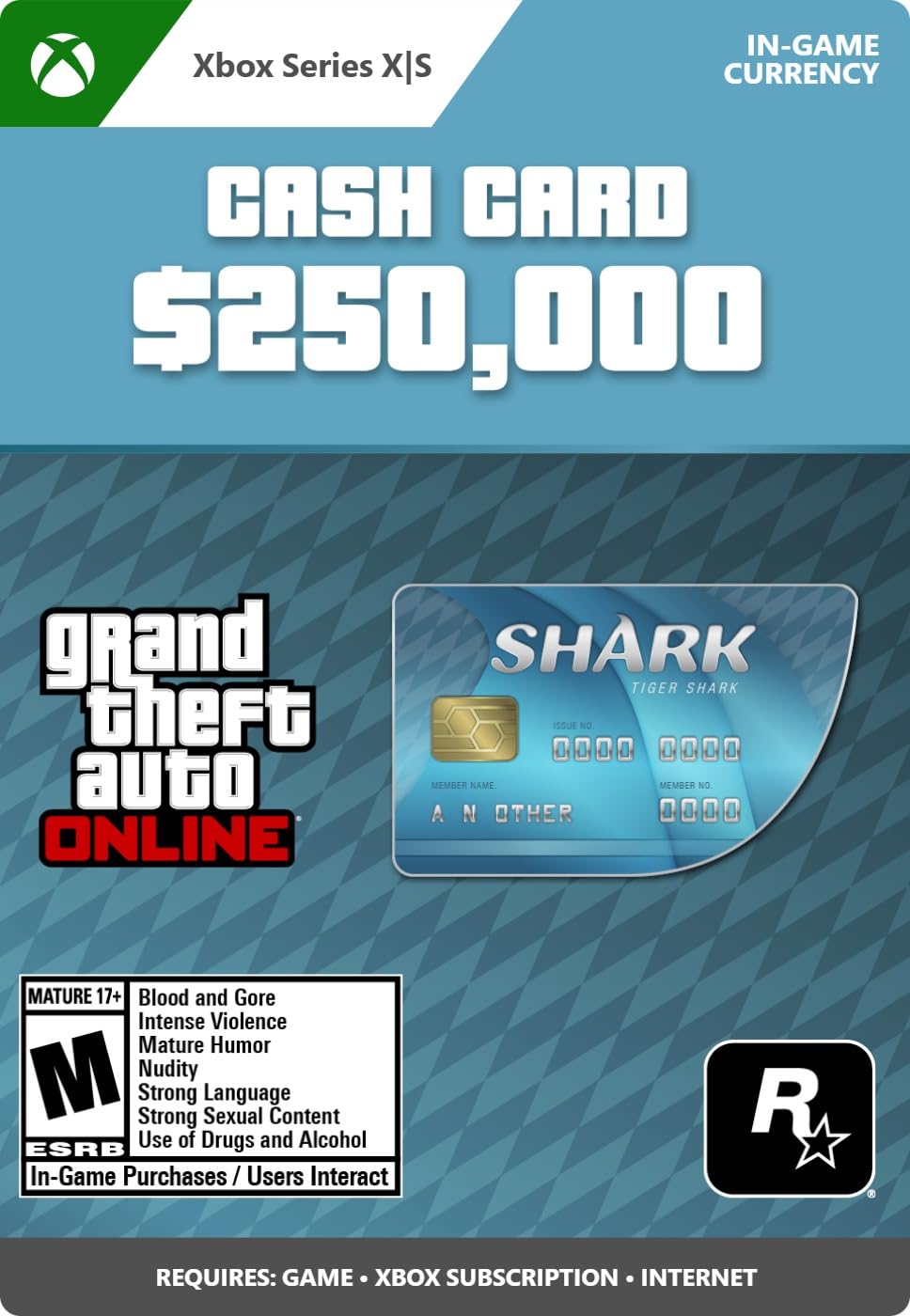 GTA Online: Tiger Shark Cash Card - Xbox Series X|S [Digital Code]