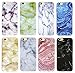 Iphone 6 Case, Iphone 6s Case, IiEXCEL Marble Pattern Soft Flexible TPU Slim Fit Cover Case and Glass Screen Protector for Iphone 6/6s (Color 5A)