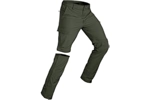 Wespornow Men's-Convertible-Hiking-Pants Quick Dry Lightweight Zip Off Breathable Cargo Pants for Outdoor, Fishing, Safari