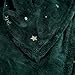 Exclusivo Mezcla Starry Flannel Fleece Large Throw Blanket, Golden Snowflakes& Stars( 50
