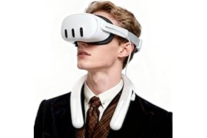 PANDUK Neck Battery Pack for Meta Quest 3/3S, 10,000mAh Wearable Hanging Power Bank for 4-5H Extended Playtime. Comfort USB C PD Fast Charging Flexible VR Accessory for Oculus 2/1/Pro, Pico 4,PSVR 2