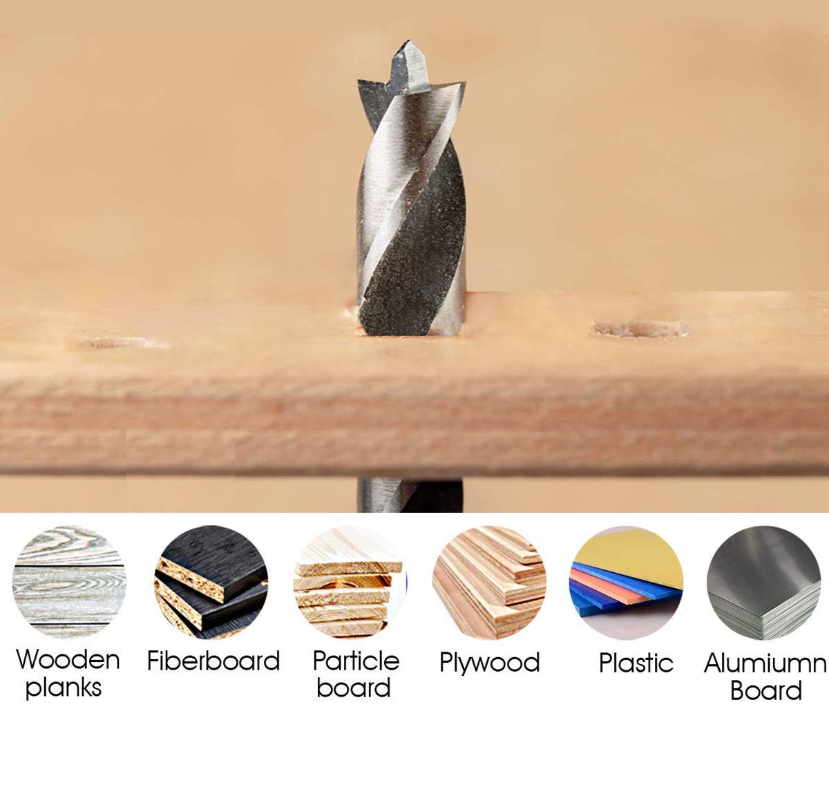 Countersink Drill Bit Golden Li 7 Pcs 3 10mm Hss Woodworking Drill Bits Set Chamfering