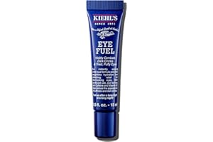 Kiehl's Facial Fuel Eye Cream, Stimulating Eye Treatment for Men, Caffeine Formula Known to Help Reduce Dark Circles & Puffiness, Eyes Look Energized and Refreshed, Instant Cooling Effect - 0.5 fl oz