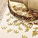 Ling's moment Gold Crown Confetti Table Confetti, Confetti Toss for Prince Princess Party Wedding First Birthday Party Baby Showers Festival Items Supplies - DIY Kits, 100 pcs of 1