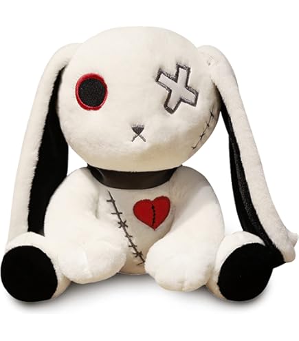 Tattered Rabbit Farm バニー うさぎ 1893 ぬいぐるみ Amazon.com: PHITECUS Scary Goth Bunny Plush-Creepy Emo Rabbit