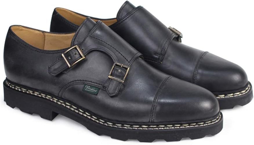 Amazon パラブーツ ウィリアム William シューズ ダブルモンクシューズ ブラック 並行輸入品 Paraboot パラブーツ ローファー スリッポン