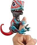 WowWee Untamed Raptor - Series 2- by Fingerlings - Mutant (Red & Blue) - Interactive Collectible Dinosaur