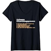 Womens Programmer Joke Admin Computer Scientist Computer Science Software V-Neck T-Shirt