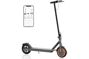 Aovowheel Electric Scooter for Adults, Folding E Scooter with 350W/500W Motor 16/21 Mph Top Speed, Max 19-23 Miles Long Range, 8.5''/10'' Solid Tires Commuting Scooters with Dual Brakes System, APP