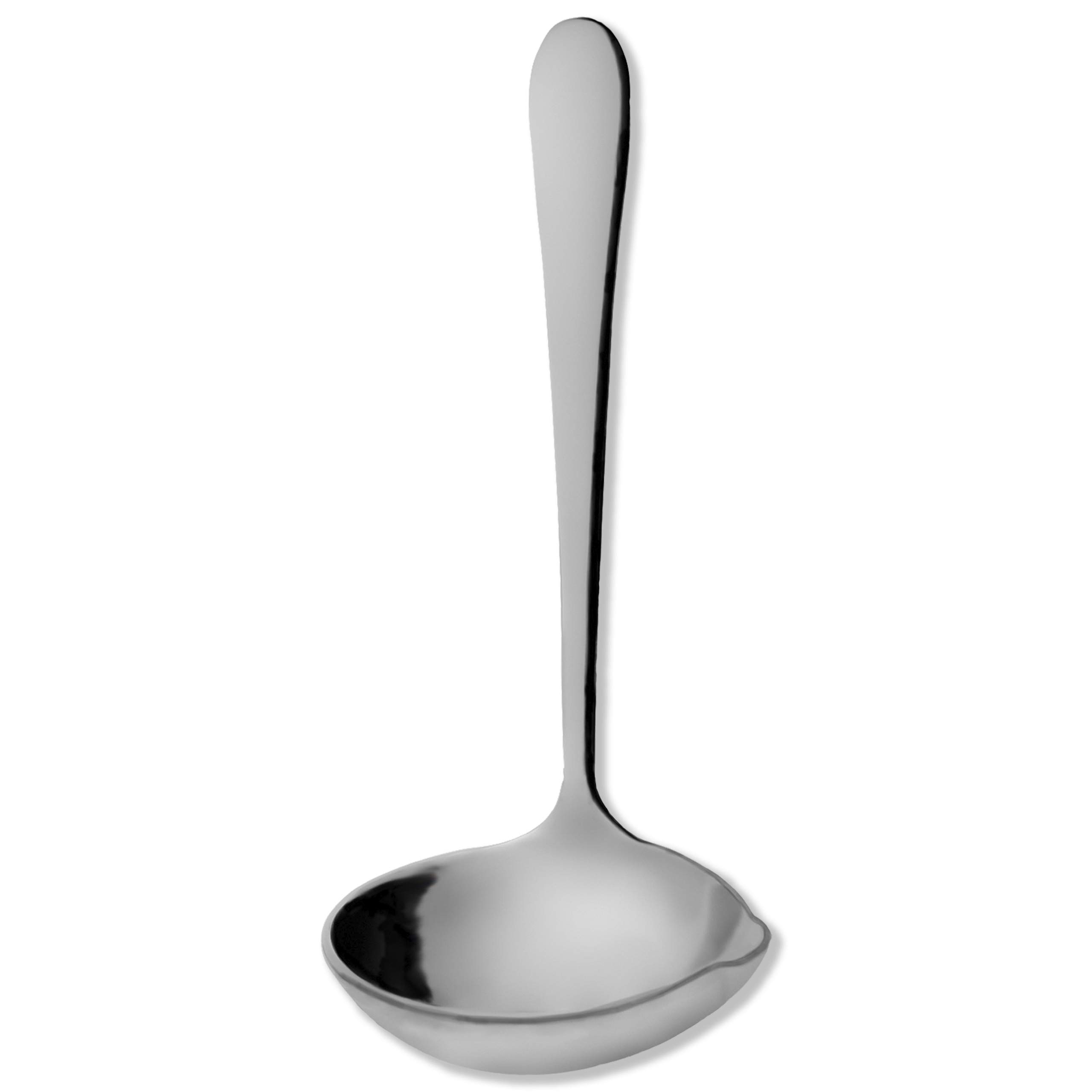 Grunwerg Windsor Carded 16cm Gravy Ladle GLWDR/C, 18/0 Stainless Steel, Black