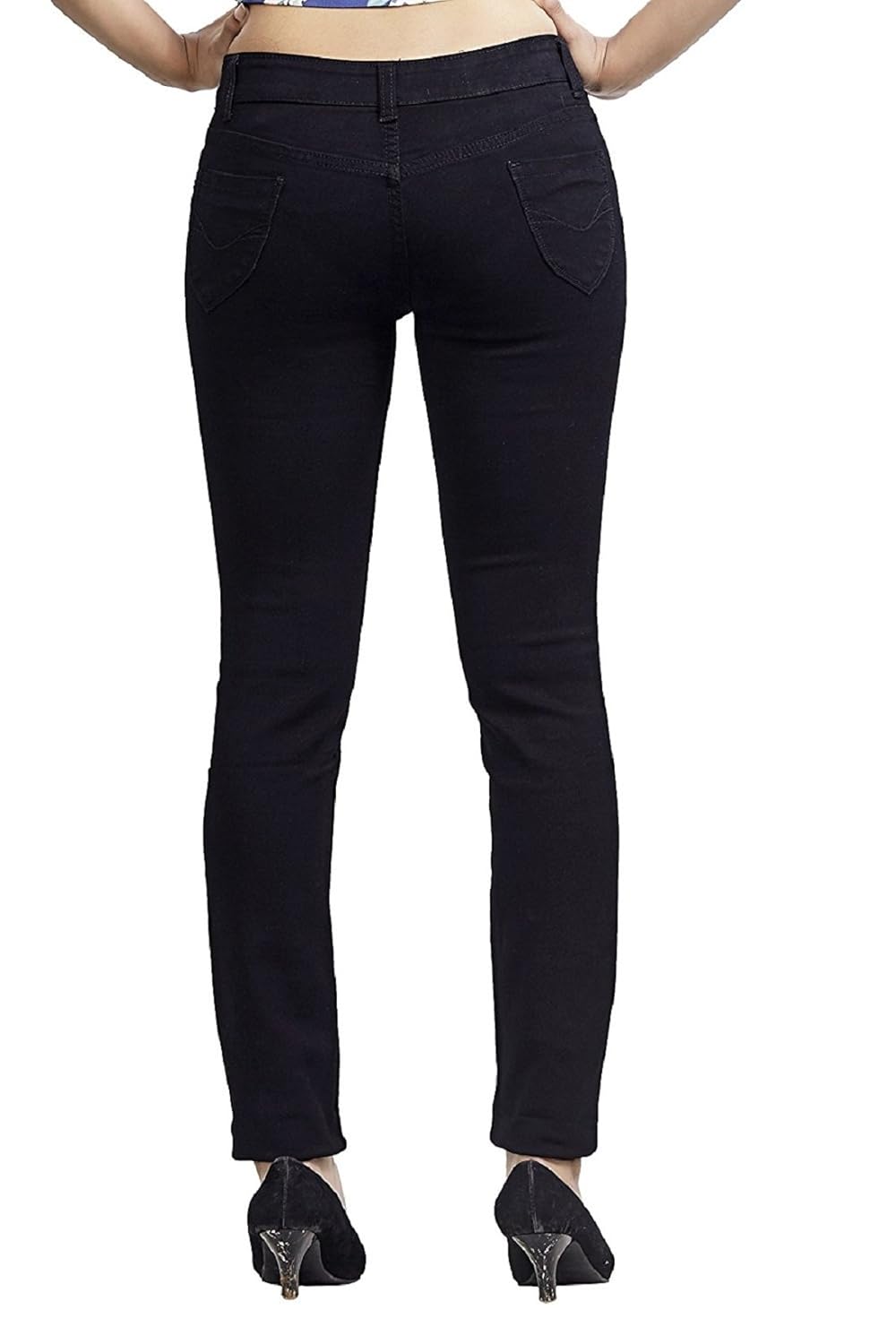 adbucks silky cotton lycra stretchable womens jeans (combo of 2)