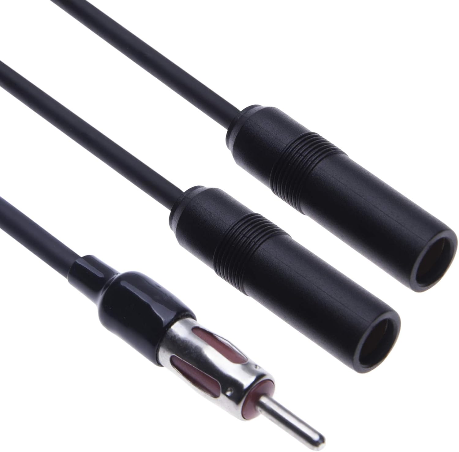 Universal Dual Female DIN Antenna Splitter Cable by Keple, Black - Image 4