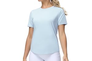 THE GYM PEOPLE Women's Workout Short Sleeve Breathable T-Shirts Athletic Yoga Tee Tops
